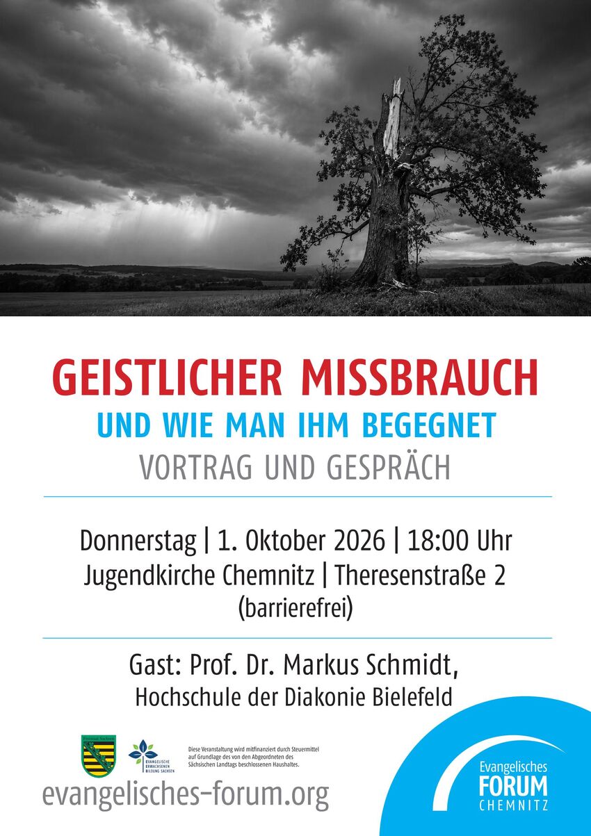 Auf dem Plakat stehen die Daten der Veranstaltung, wann und wo es stattfindet.