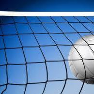 Volleyball, Ballpumpe und Volleyballnetz